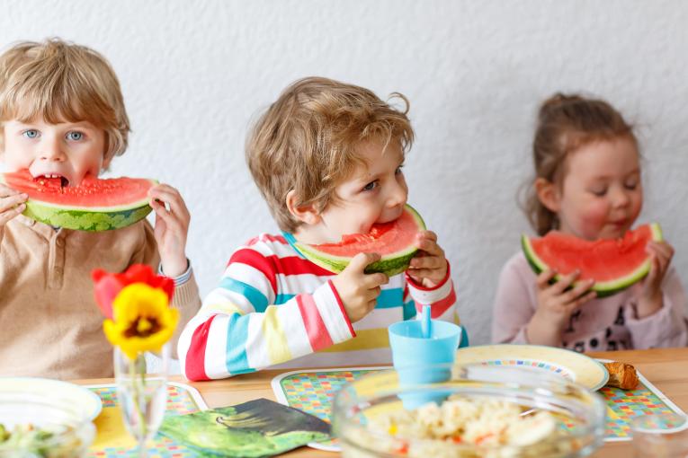Children in the childcare center