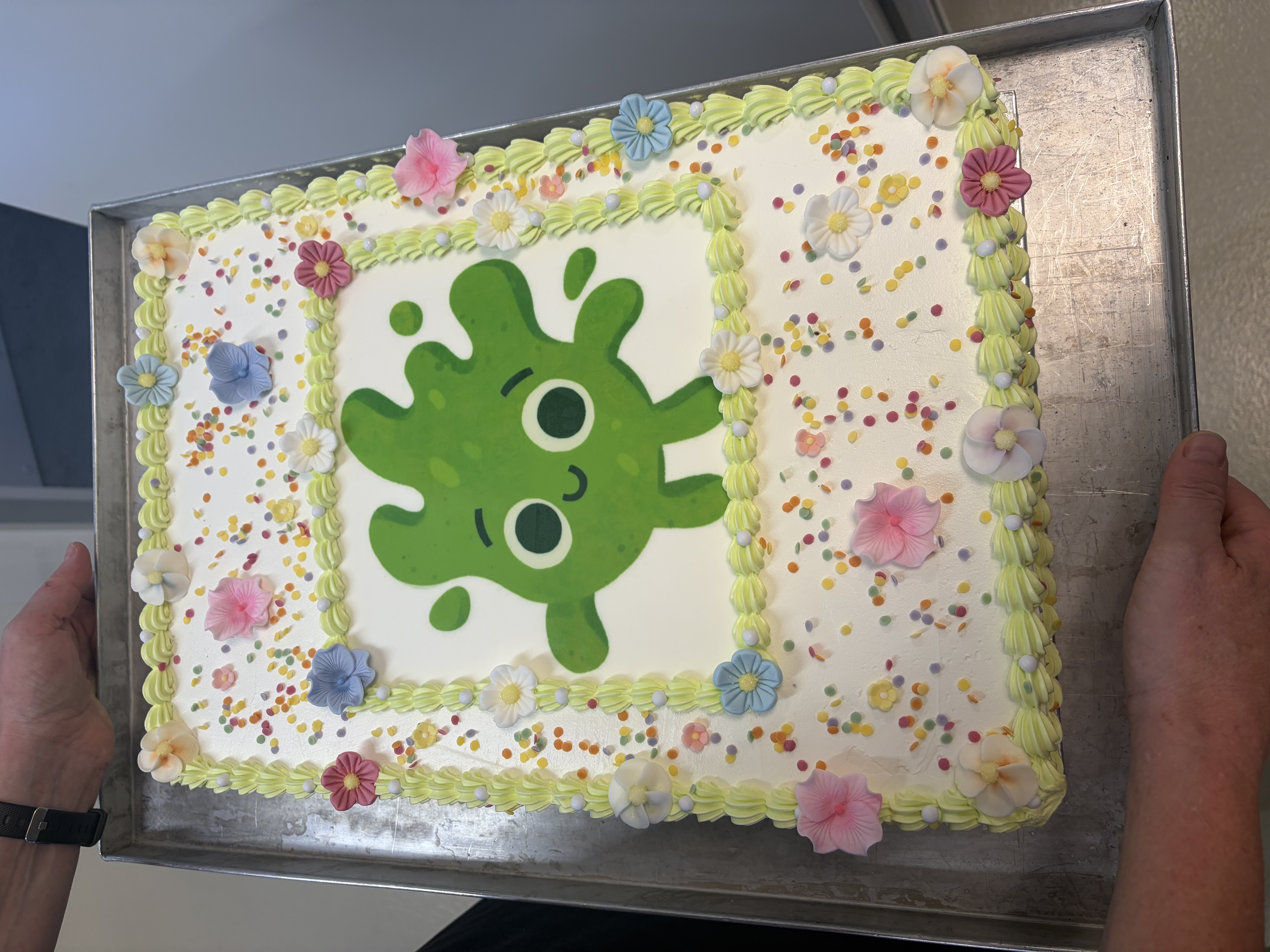 A Colorful Birthday Cake with Karl Klecks