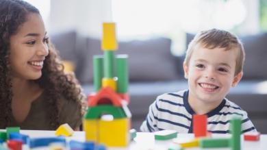 
		Childminder with a small child
	
