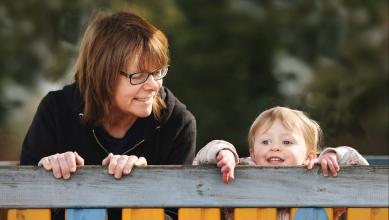 
		Childcare provider with a child
	