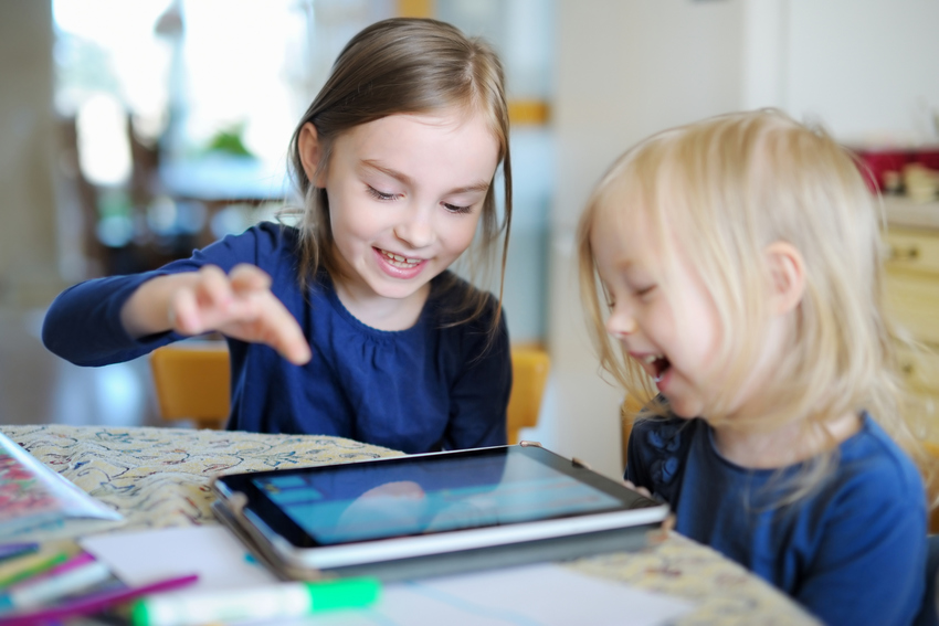 laughing children