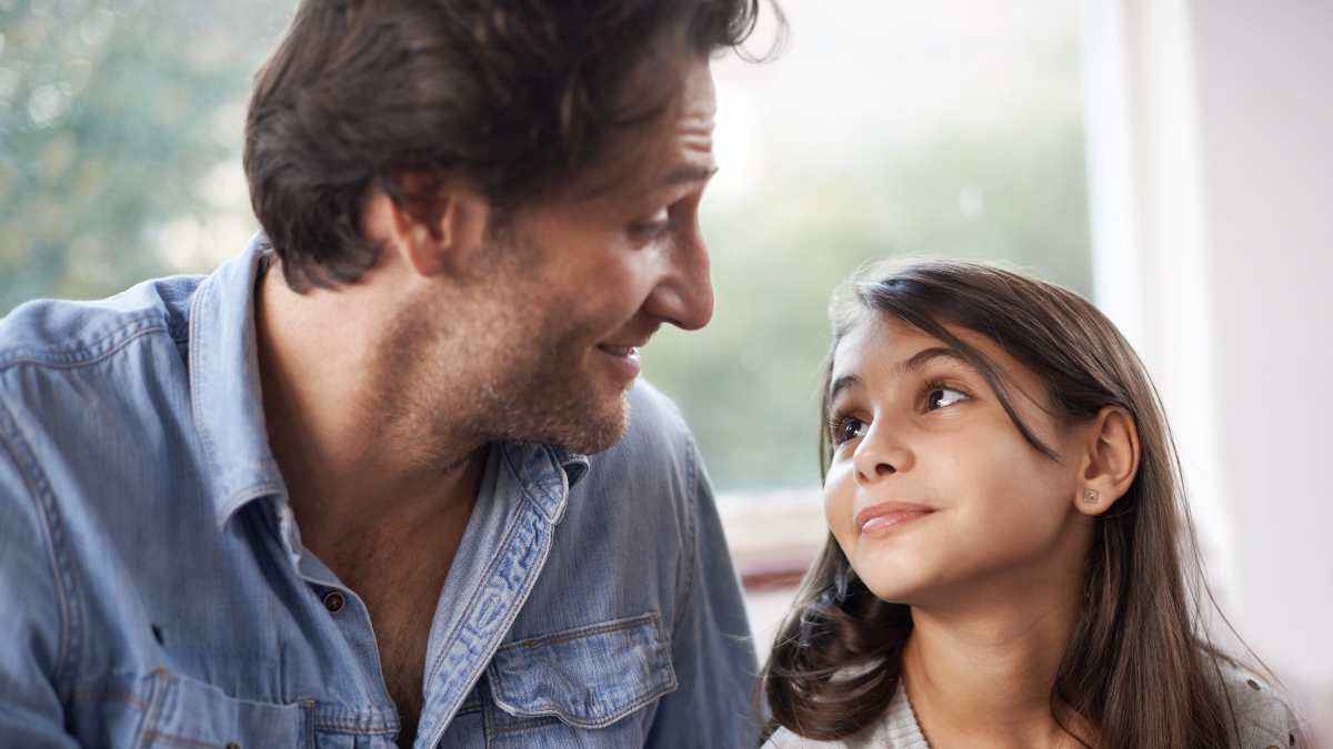 Father with daughter