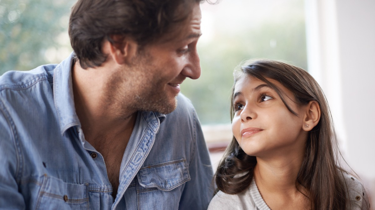 Father with daughter