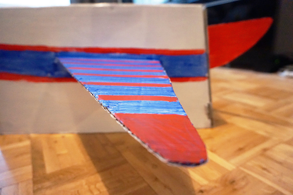 Colorful wing airplane carnival