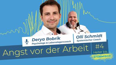 
		Podcast graphic of episode 4 with the characters Olli Schmidt and Derya Bobrik
	