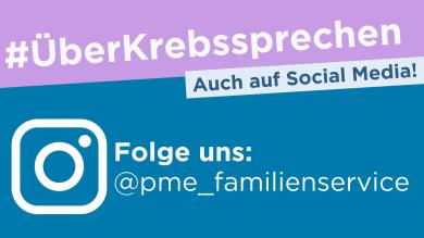 
		Graphic with the hashtag Talk about cancer on it and an Instagram logo
	