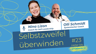 
		Coach Nina Lizon with podcast host Olli Schmidt
	