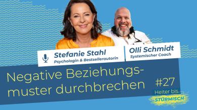 
		You can see psychologist Stefanie Stahl and podcast host Oliver Schmidt
	