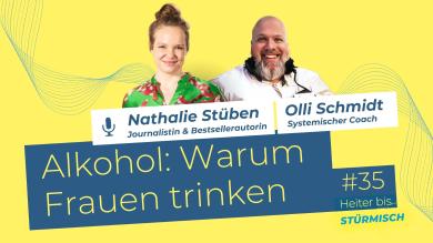 
		Cover of podcast episode 35 with a picture of Nathalie Stüben and podcast host Olli Schmidt
	