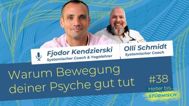 
		Podcast graphics with host Olli Schmidt and coach Fjodor Kendzierski
	