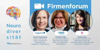 
		Sarah Lauer (Deutsche Telekom IT GmbH), Kerstin Papenberg (Capgemini Germany), and Christine Hagl (Sogeti, part of Capgemini, Germany).
	