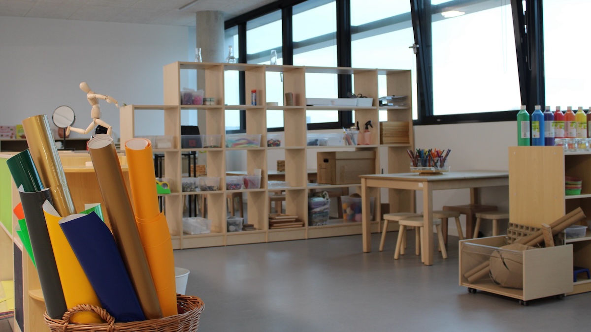 Interior of the childcare center Überseeinsel Bremen