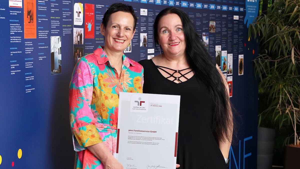 Meike Bukowski and Alexa Ahmad audit berufundfamilie