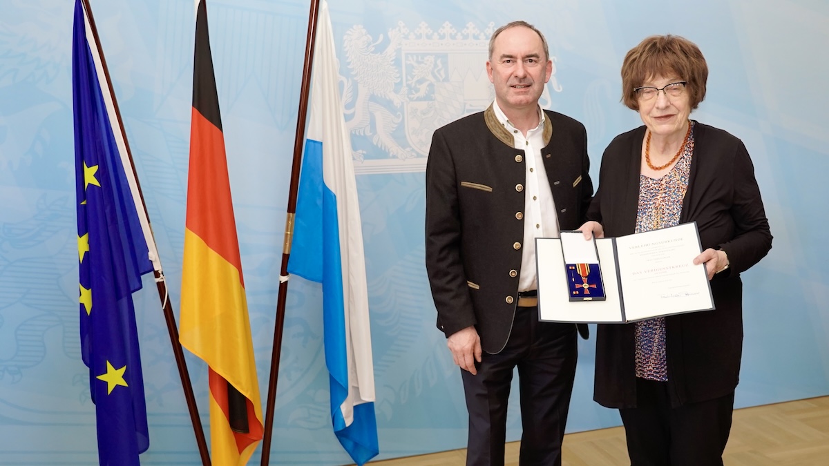Minister of State Hubert Aiwanger and pme founder Gisela Erler