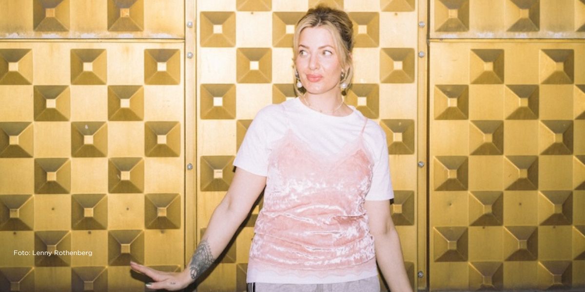 The author, Angelina Boerger, can be seen