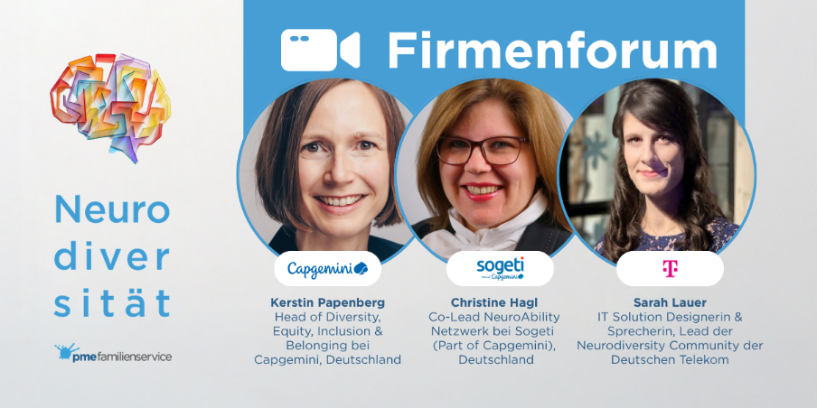 Sarah Lauer (Deutsche Telekom IT GmbH), Kerstin Papenberg (Capgemini Germany), and Christine Hagl (Sogeti, part of Capgemini, Germany).